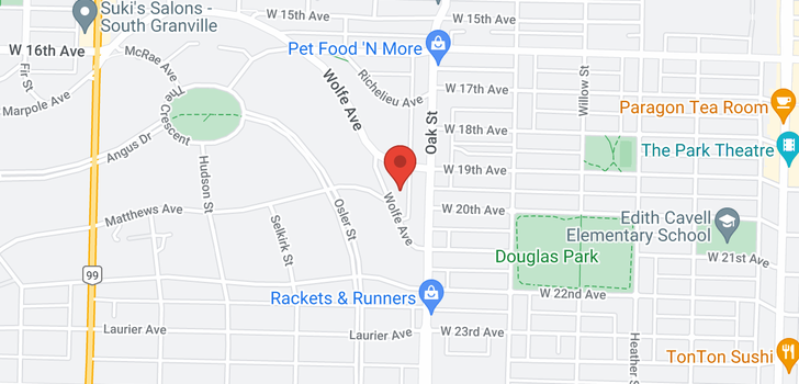 map of 1051 WOLFE AVENUE